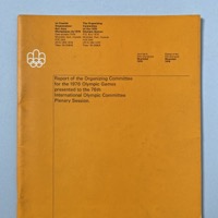 Report of the Organizing Committee (May 1975)