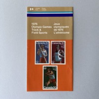 Commemorative stamp bulletin pamphlet - Track and field sports