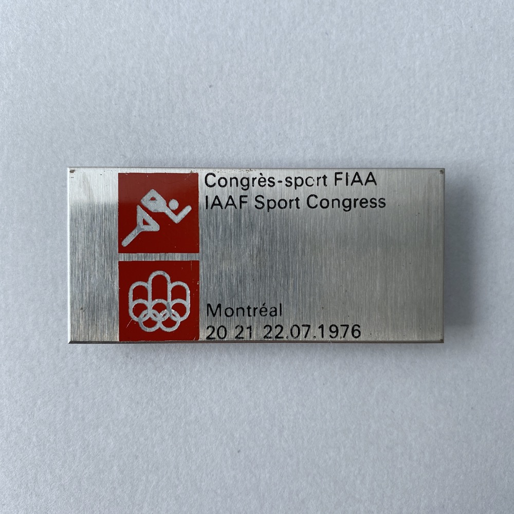 FIAA/IAAF sport congress badge