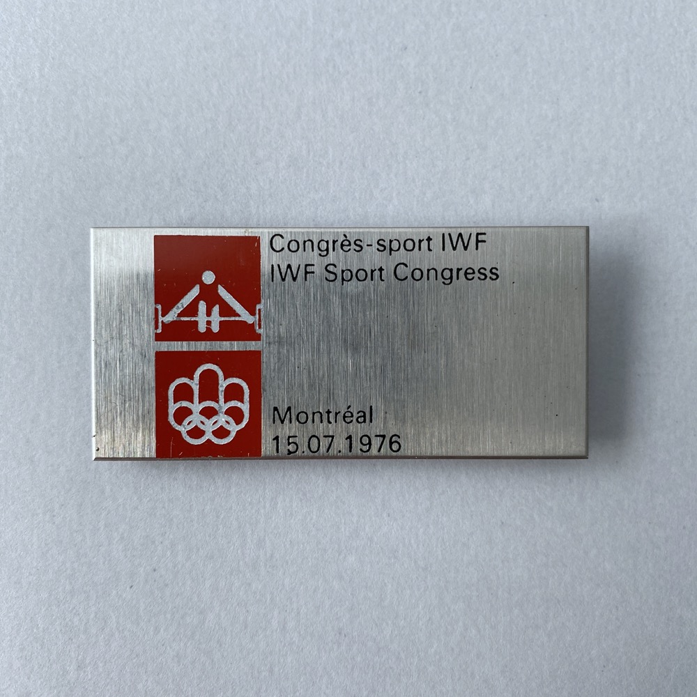 IWF sport congress badge