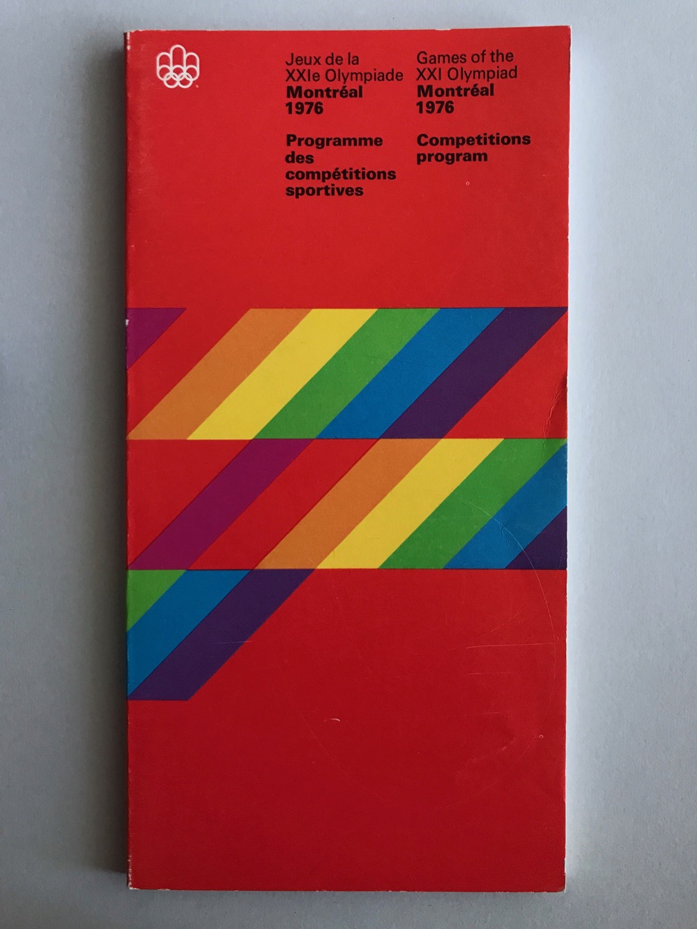 Competitions program booklet