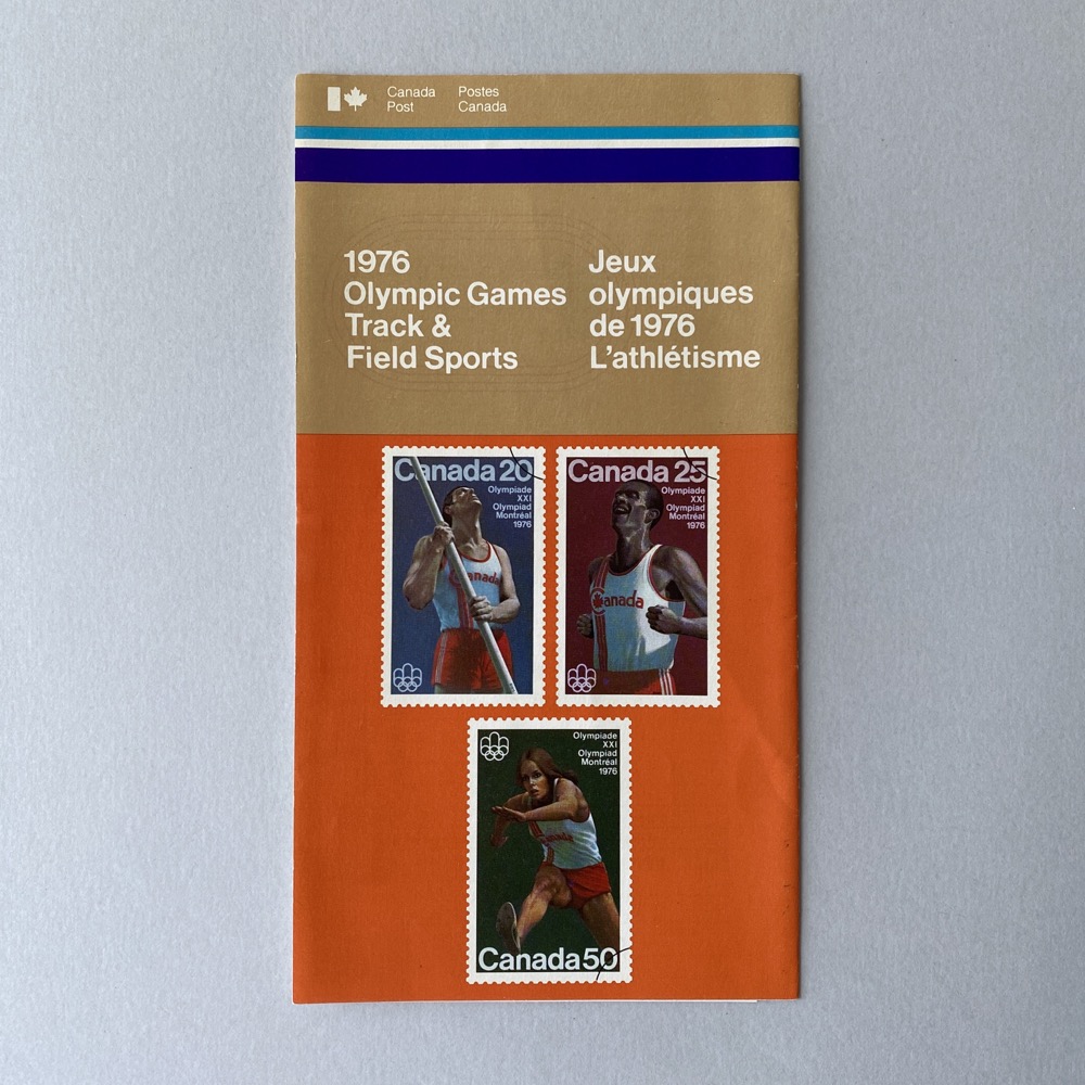 Commemorative stamp bulletin pamphlet - Track and field sports