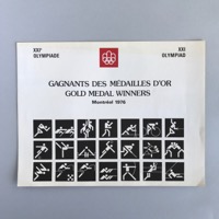 Gold Medal Winners pamphlet