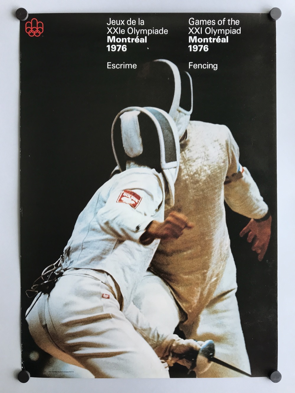 Fencing sport poster