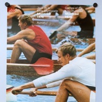 Rowing sport poster