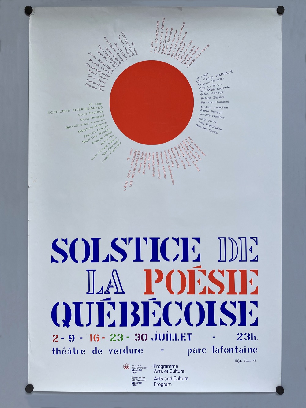 Quebec Poetry poster