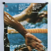 Swimming sport poster