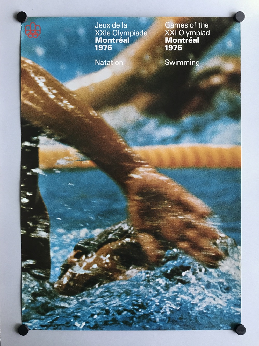 Swimming sport poster