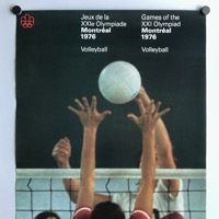Volleyball sport poster