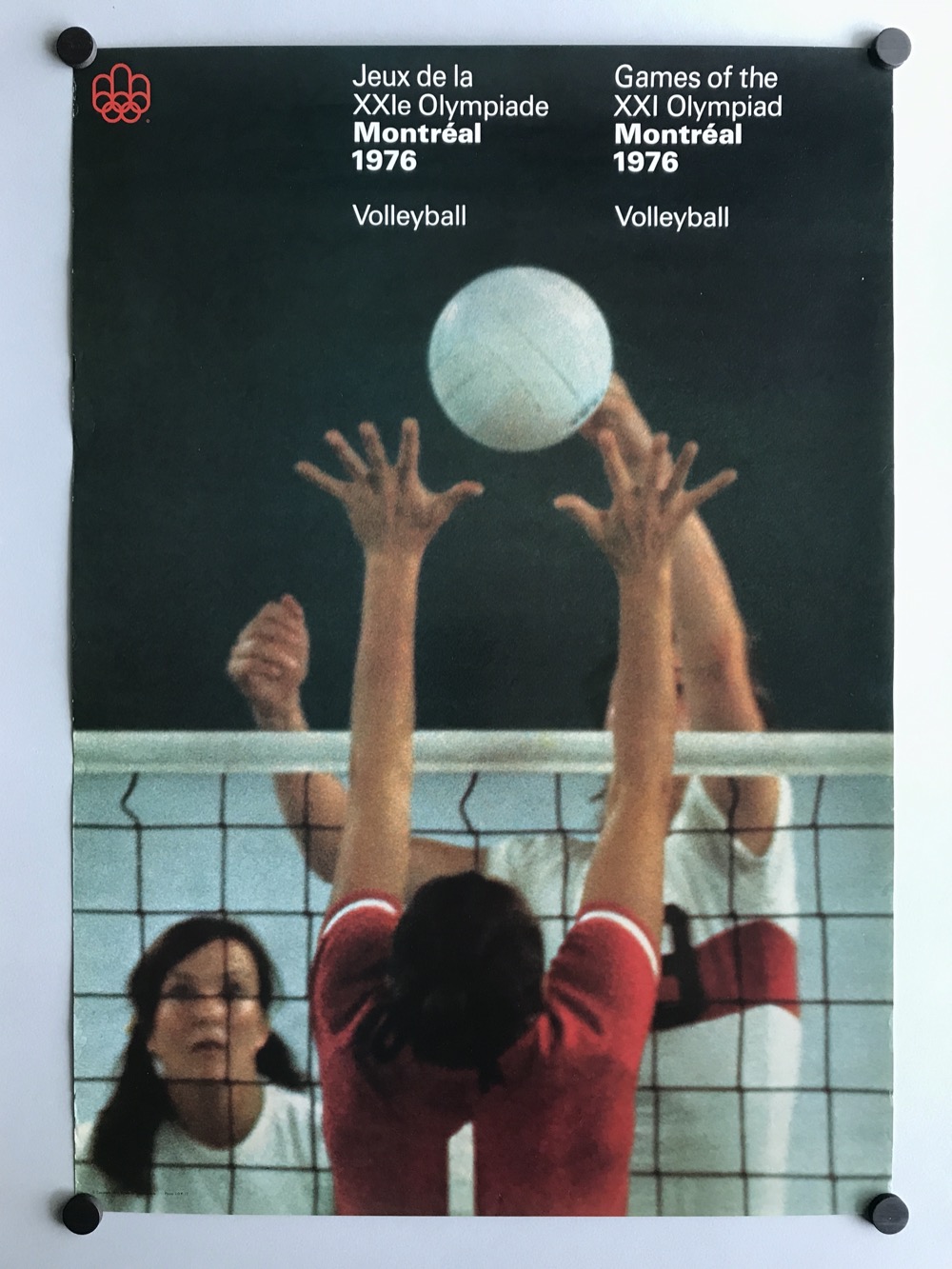 Volleyball sport poster