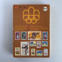 Olympic stamp souvenir case